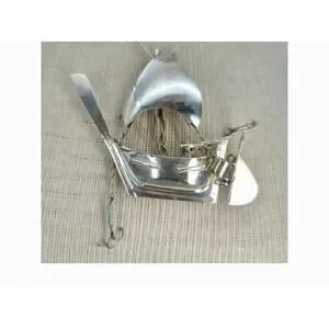 Unknown | Other | Antique 3d Sterling Silver Model Sailing Ship Boat ...